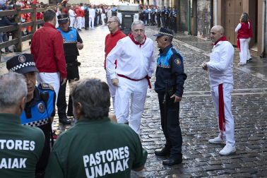 Encierro de La Palmosilla en el tramo de Estafeta