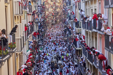 Encierro de La Palmosilla en el tramo de Estafeta