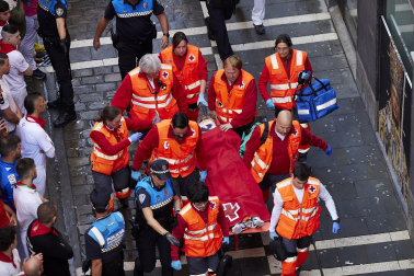Encierro de La Palmosilla en el tramo de Estafeta
