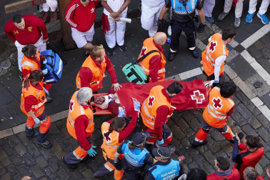 Encierro de La Palmosilla en el tramo de Estafeta