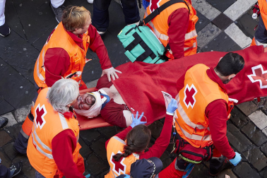 Encierro de La Palmosilla en el tramo de Estafeta