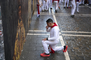 Encierro de La Palmosilla en el tramo de Estafeta
