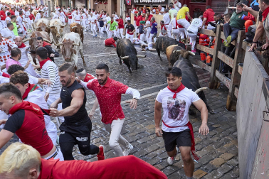 Encierro de La Palmosilla en el tramo de Estafeta