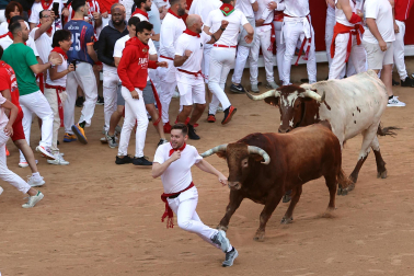 Mozo arrollado en la plaza