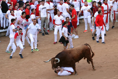 Mozo arrollado en la plaza