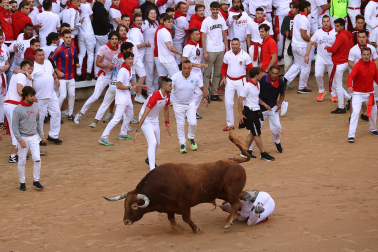 Mozo arrollado en la plaza