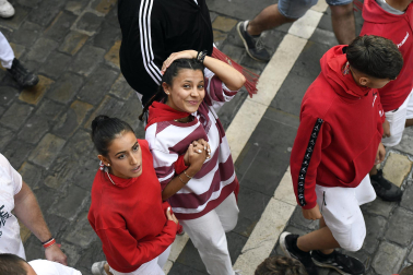 Momentos antes del segundo encierro de San Fermín 2024. |