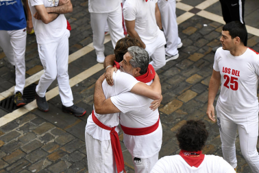 Momentos antes del segundo encierro de San Fermín 2024. |