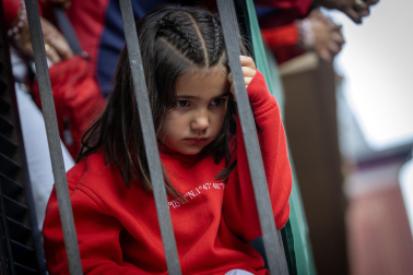 Momentos antes del segundo encierro de San Fermín 2024. |