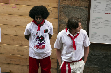 Momentos antes del segundo encierro de San Fermín 2024. |