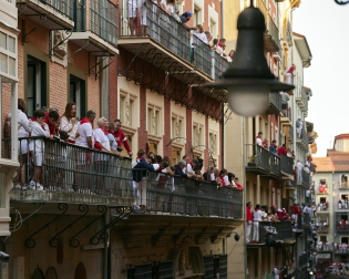 Momentos antes del segundo encierro de San Fermín 2024. |