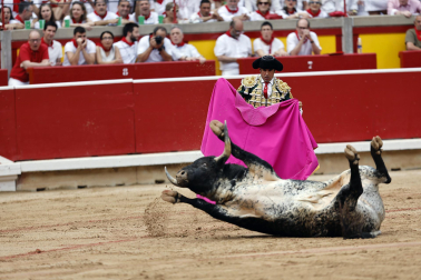 Fotos de la corrida de toros de Victoriano del Río en la Feria de San Fermín 2024.