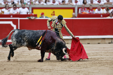 Fotos de la corrida de toros de Victoriano del Río en la Feria de San Fermín 2024.