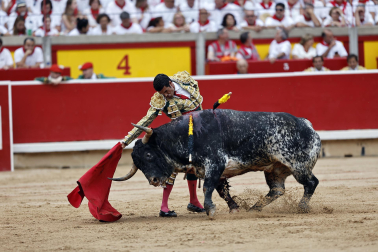 Fotos de la corrida de toros de Victoriano del Río en la Feria de San Fermín 2024.