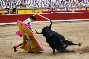 Fotos de la corrida de toros de Victoriano del Río en la Feria de San Fermín 2024.