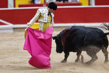 Fotos de la corrida de toros de Victoriano del Río en la Feria de San Fermín 2024.