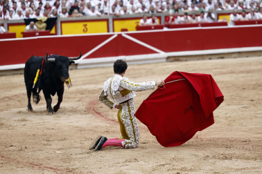 Fotos de la corrida de toros de Victoriano del Río en la Feria de San Fermín 2024.