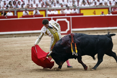 Fotos de la corrida de toros de Victoriano del Río en la Feria de San Fermín 2024.