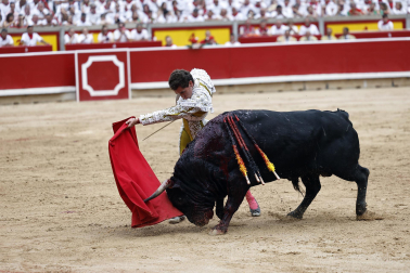 Fotos de la corrida de toros de Victoriano del Río en la Feria de San Fermín 2024.