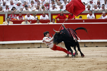 Fotos de la corrida de toros de Victoriano del Río en la Feria de San Fermín 2024.