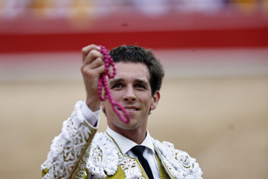Fotos de la corrida de toros de Victoriano del Río en la Feria de San Fermín 2024.