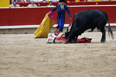Fotos de la corrida de toros de Victoriano del Río en la Feria de San Fermín 2024.