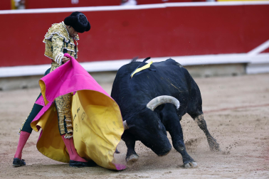 Fotos de la corrida de toros de Victoriano del Río en la Feria de San Fermín 2024.
