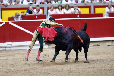 Fotos de la corrida de toros de Victoriano del Río en la Feria de San Fermín 2024.
