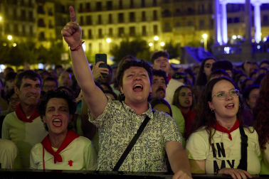 Foto del concierto de Gorka Urbizu en San Fermín./