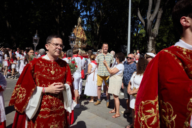 Fotos de la ofrenda floral a San Fermín en los Sanfermines de 2024.