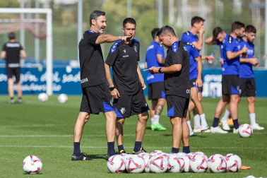 Fotos del primer entrenamiento de Osasuna en Tajonar, este miércoles 10 de julio.