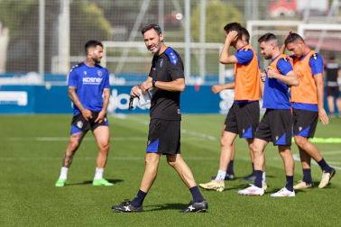 Fotos del primer entrenamiento de Osasuna en Tajonar, este miércoles 10 de julio.
