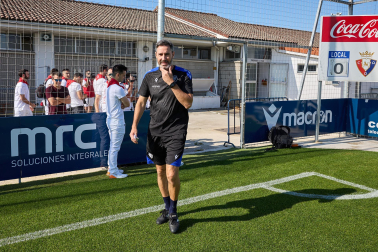 Fotos del primer entrenamiento de Osasuna en Tajonar, este miércoles 10 de julio.