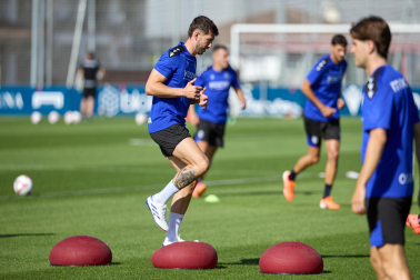 Fotos del primer entrenamiento de Osasuna en Tajonar, este miércoles 10 de julio.