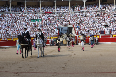 Alejandro Talavante, Daniel Luque y Juan Ortega lidiaron con toros de la ganadería Domingo Hernández este jueves 11 de julio