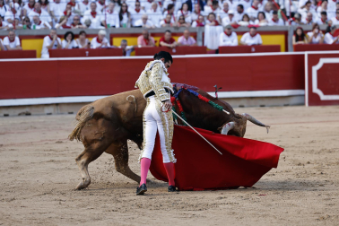 Alejandro Talavante, Daniel Luque y Juan Ortega lidiaron con toros de la ganadería Domingo Hernández este jueves 11 de julio