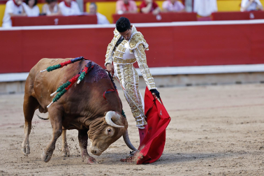Alejandro Talavante, Daniel Luque y Juan Ortega lidiaron con toros de la ganadería Domingo Hernández este jueves 11 de julio