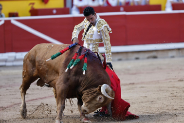 Alejandro Talavante, Daniel Luque y Juan Ortega lidiaron con toros de la ganadería Domingo Hernández este jueves 11 de julio