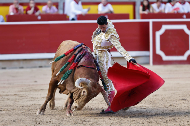 Alejandro Talavante, Daniel Luque y Juan Ortega lidiaron con toros de la ganadería Domingo Hernández este jueves 11 de julio