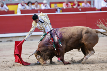 Alejandro Talavante, Daniel Luque y Juan Ortega lidiaron con toros de la ganadería Domingo Hernández este jueves 11 de julio
