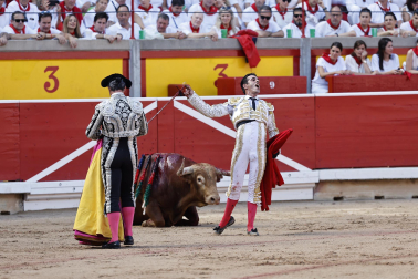 Alejandro Talavante, Daniel Luque y Juan Ortega lidiaron con toros de la ganadería Domingo Hernández este jueves 11 de julio