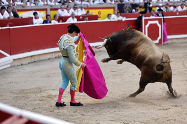 Alejandro Talavante, Daniel Luque y Juan Ortega lidiaron con toros de la ganadería Domingo Hernández este jueves 11 de julio