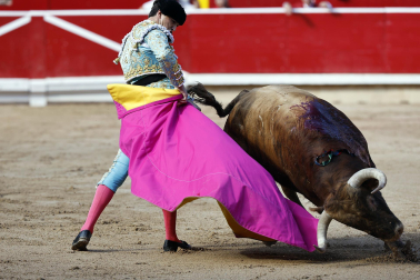 Alejandro Talavante, Daniel Luque y Juan Ortega lidiaron con toros de la ganadería Domingo Hernández este jueves 11 de julio