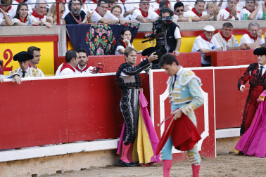 Alejandro Talavante, Daniel Luque y Juan Ortega lidiaron con toros de la ganadería Domingo Hernández este jueves 11 de julio