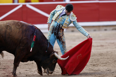 Alejandro Talavante, Daniel Luque y Juan Ortega lidiaron con toros de la ganadería Domingo Hernández este jueves 11 de julio