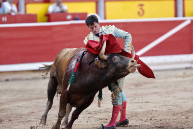 Alejandro Talavante, Daniel Luque y Juan Ortega lidiaron con toros de la ganadería Domingo Hernández este jueves 11 de julio