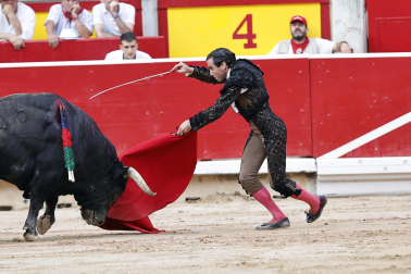 Alejandro Talavante, Daniel Luque y Juan Ortega lidiaron con toros de la ganadería Domingo Hernández este jueves 11 de julio