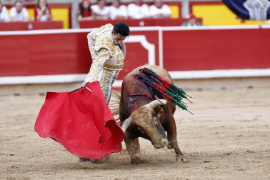 Alejandro Talavante, Daniel Luque y Juan Ortega lidiaron con toros de la ganadería Domingo Hernández este jueves 11 de julio