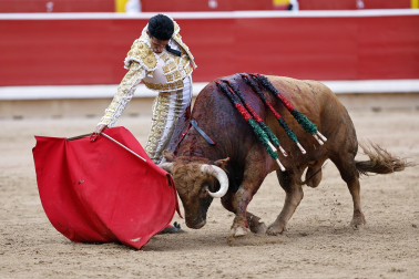 Alejandro Talavante, Daniel Luque y Juan Ortega lidiaron con toros de la ganadería Domingo Hernández este jueves 11 de julio
