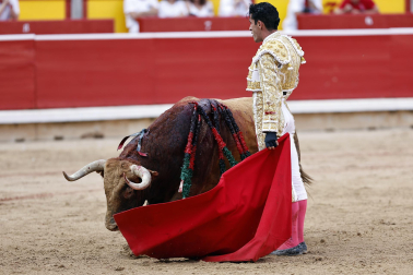 Alejandro Talavante, Daniel Luque y Juan Ortega lidiaron con toros de la ganadería Domingo Hernández este jueves 11 de julio